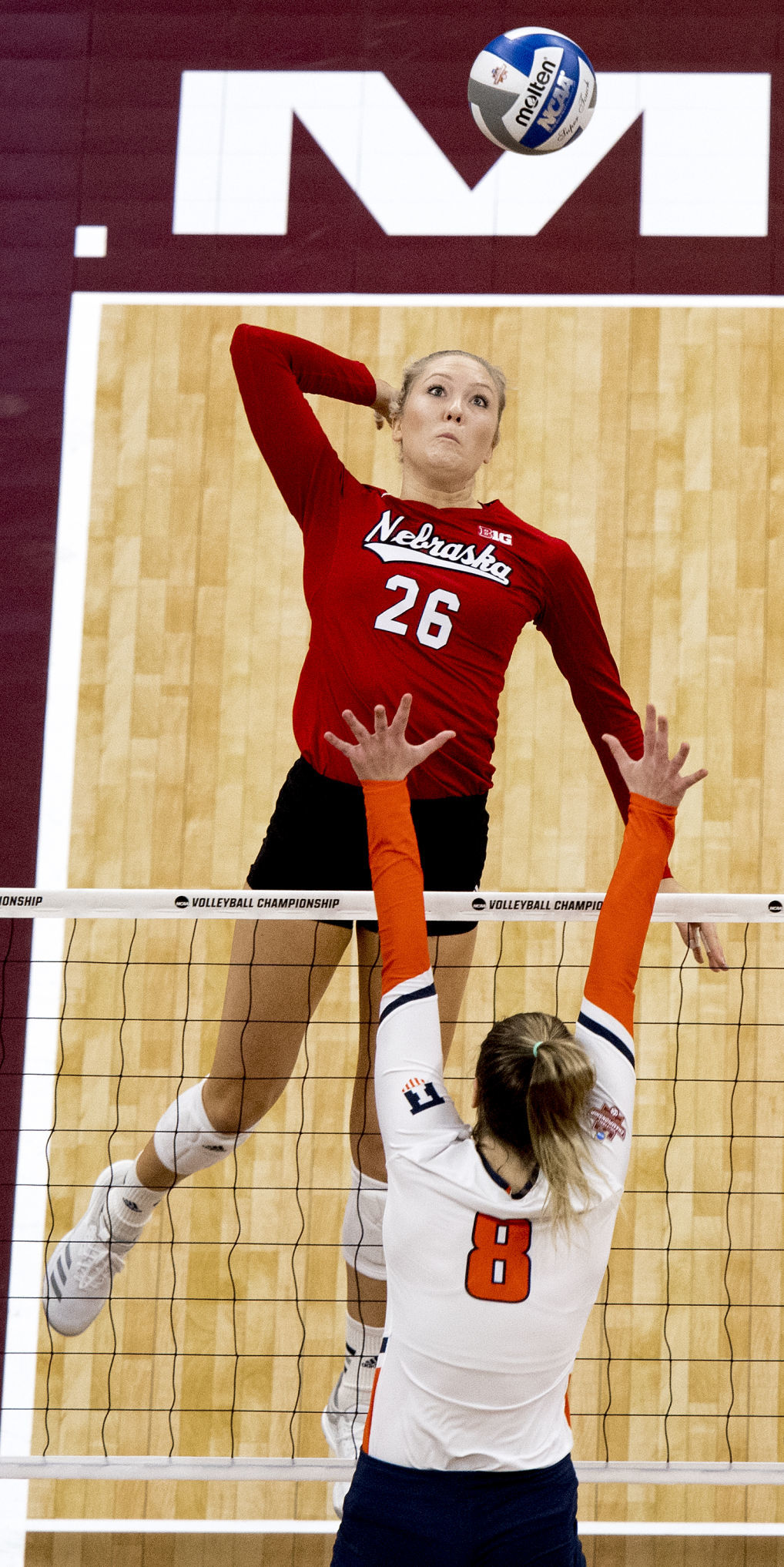 Nebraska volleyball vs. Illinois, 12.13